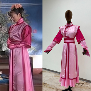电视剧孝庄秘史大玉儿宁静同款汉服古装立领长袖演出服