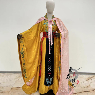 电视剧同款古装服西游记86版女儿国王霸气大袖拖尾汉服披风