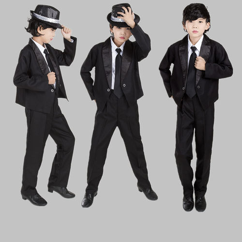 迈克尔杰克逊演出服装踢踏舞蹈MJ模仿儿童表演服爵士舞小西服礼服