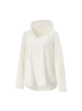 李宁卫衣女套头衫2025春健身系列透气宽松防晒长袖t恤AAEV014