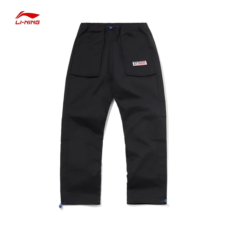 李宁休闲裤春季新款男子运动时尚系列休闲运动宽松长裤AKXQ145