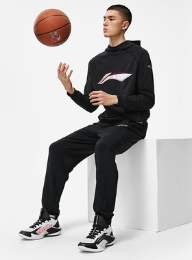 李宁男运动裤2025冬新品CBA专业篮球系列束脚卫裤AKLT883