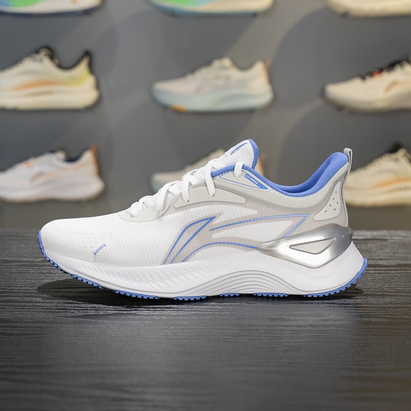 李宁男鞋跑步鞋2025秋季网面减震回弹透气休闲运动鞋ARHV039