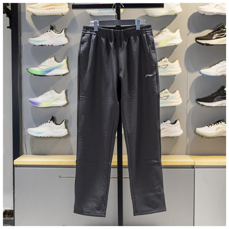 李宁运动裤男宽松长裤2025冬季新款加绒保暖直筒休闲卫裤AYKV629,运动服/休闲服装,运动长裤,淘宝优惠券,粉丝福利购,淘宝优惠卷