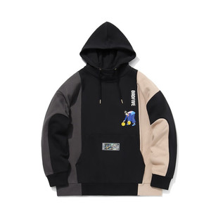 李宁BADFIVE长安少年篮球卫衣男新款长袖连帽男运动服AWDQB49