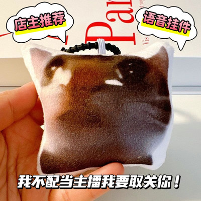 你不配当主播语音挂件我要取关你滚吧发声玩偶钥匙扣抽象送好朋友