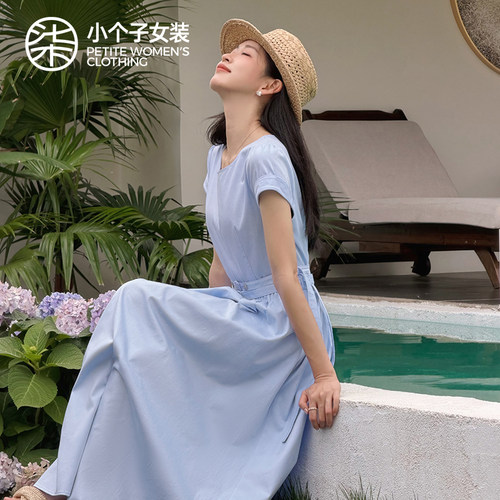柒量一裁小个子夏季连衣裙