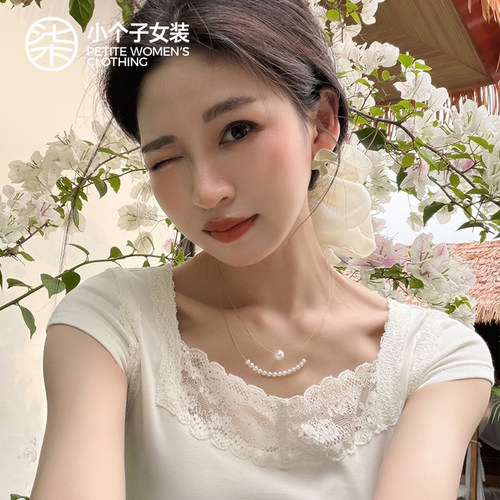 柒量一裁小个子夏季短袖t恤女