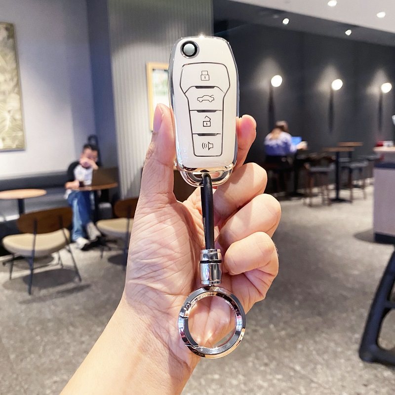 适用FT汽车改装后配钥匙套本田丰田现代日产尼桑纳智捷壳包扣壳女