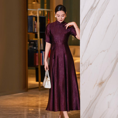 新款气质高端喜婆婆婚宴礼服裙