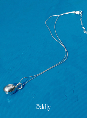 oddly 水洼镀金 纯银项链女款吊坠锁骨链锆石镶嵌设计轻奢高级感
