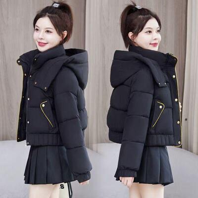女士短款羽绒棉服2025冬季新款小个子棉衣面包服宽松加厚棉袄外套