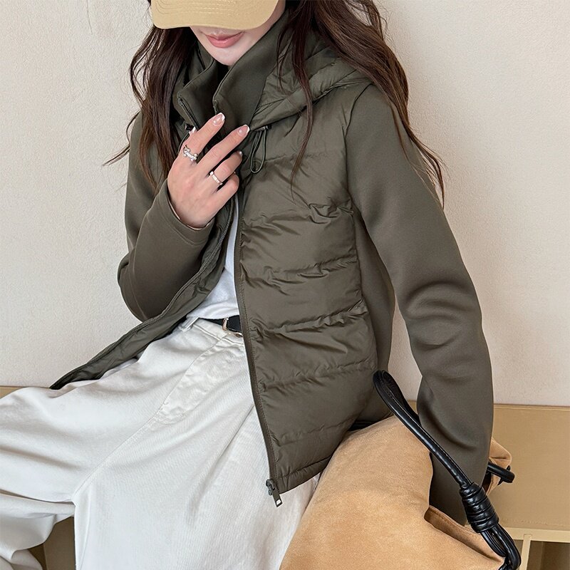 冬季韩系短款保暖绗缝棉服女