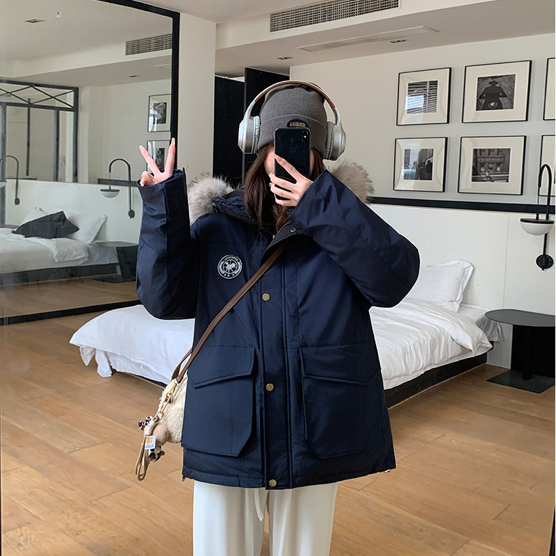 2026冬季小个子加绒加厚棉服女