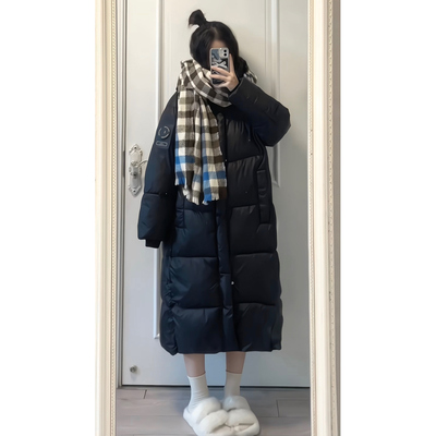 羽绒棉衣棉服女冬季2025年新款长款过膝学生宽松加厚棉袄韩系外套