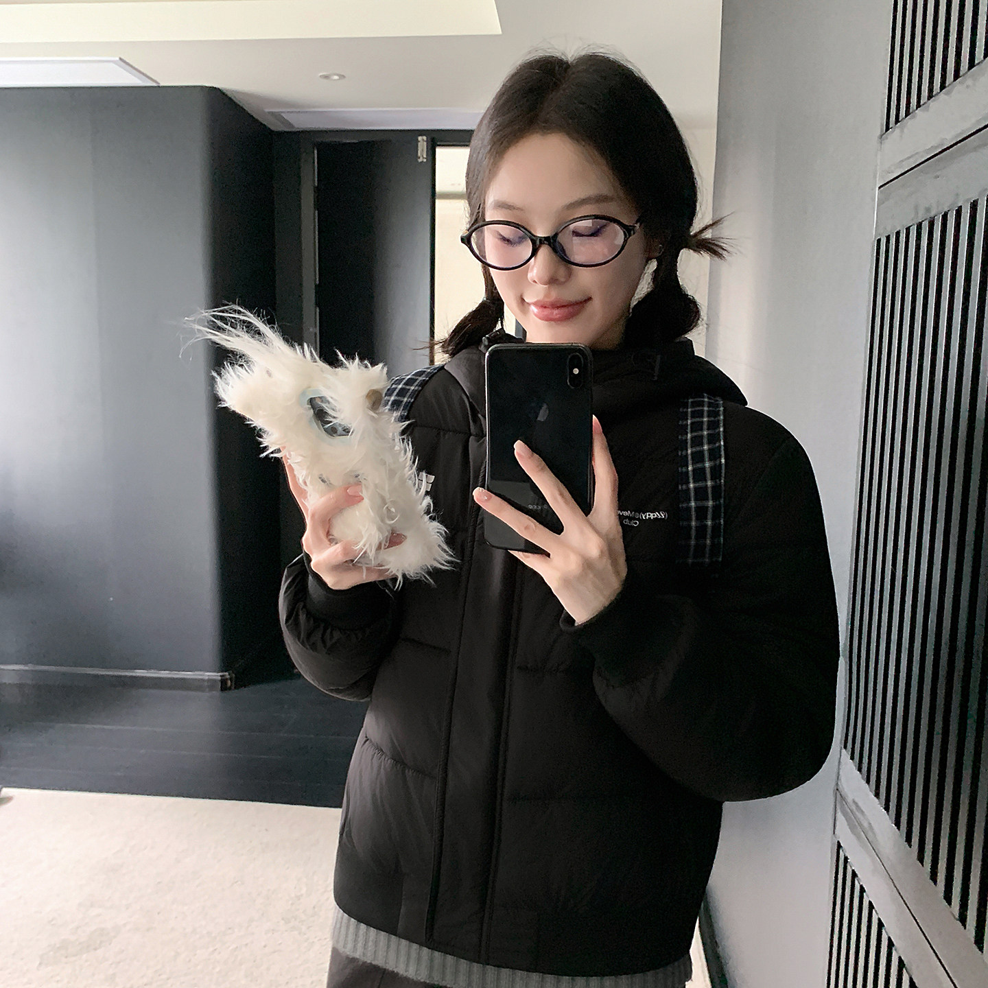 美式复古短款加厚棉服女冬季