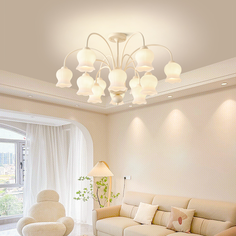 雷士照明唯美法式奶油风客厅吊灯