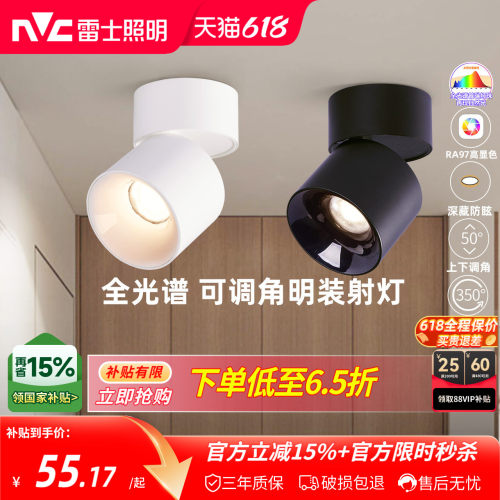 明装可折叠背景墙玄关筒灯射灯
