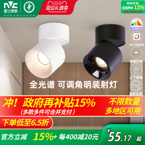 明装可折叠背景墙玄关筒灯射灯