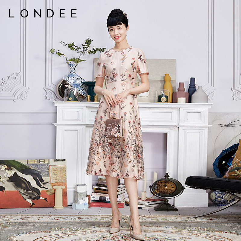 Londee/龙笛高端专柜旗袍改良春夏时尚气质连衣裙3S21696
