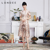 Londee 气质连衣裙3S21696 龙笛高端专柜旗袍改良春夏时尚