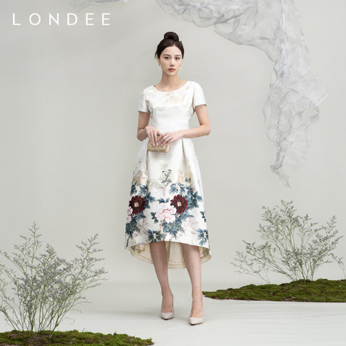 Londee龙笛专柜同款俏丽旗袍礼服