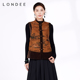 Londee 龙笛春秋新中式 复古马甲立领中国风气质坎肩马甲女4T27179