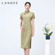 Londee 龙笛新中式 国风改良旗袍气质显瘦日常连衣裙4S21282