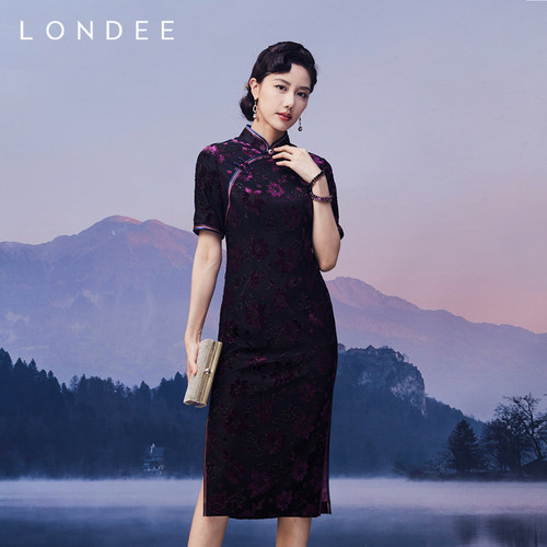 Londee/龙笛新中式国风改良旗袍日常素雅2T21293