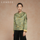 Londee 龙笛新中式 提花缎面上衣国风复古盘扣高级感外套女5T25270