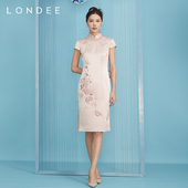 Londee 改良旗袍3S21178 高级感花纹新中式 龙笛春夏款 时尚