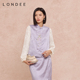 不含半身裙 Londee 女上衣 风淡刺绣马甲套装 6S27260 龙笛新中式