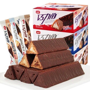 金芙巧克力角夹心长条巧克力可可牛奶网红果仁儿时怀旧三角巧克力