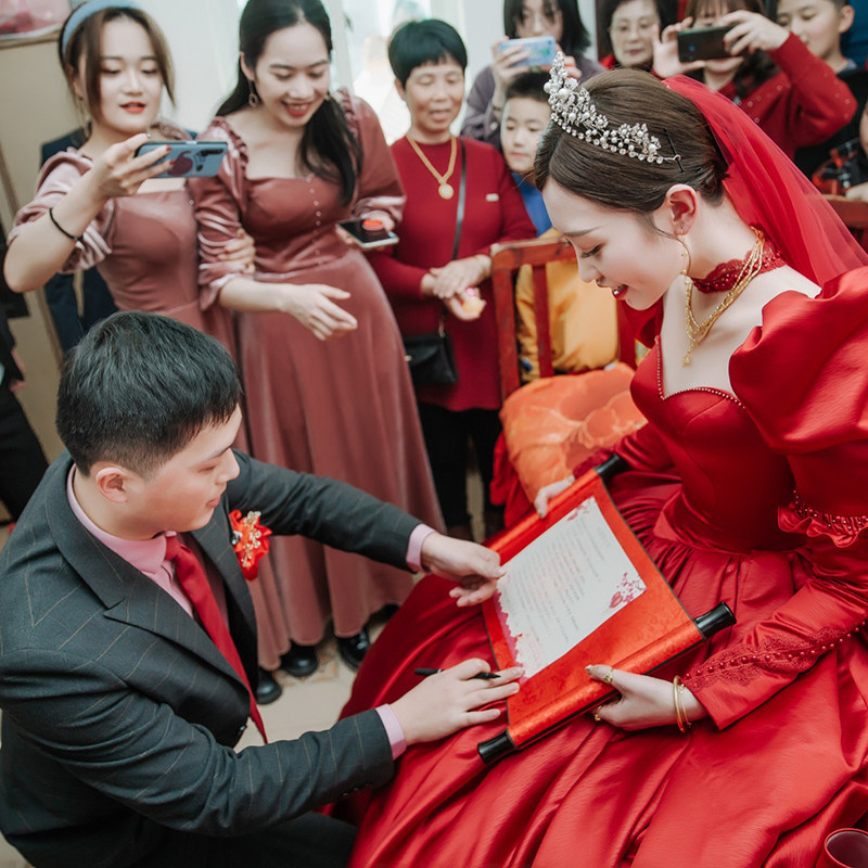 倾荨结婚新郎誓言书宣誓保证书承诺书婚礼誓言卡堵门接亲游戏道具