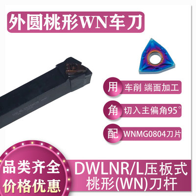 数控桃形压板式外圆刀杆DWLNR/L