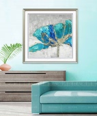 饰画 授权进口原版 BOR装 家居HAR 蓝色虞美人 画芯简美式