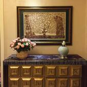 饰画 家居烫金装 克里米特生命树 美式 意大利进口收藏级艺术版