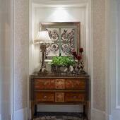 饰画 奢华图纹花纹玄关装 洛可可花园 画芯美式 加拿大纯进口原版