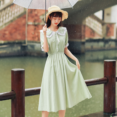 小清新连衣裙少女夏装2024