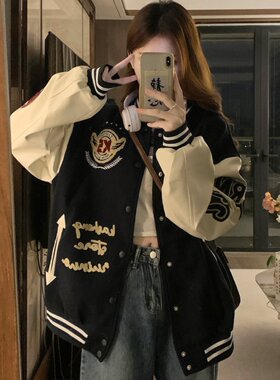 棒球服外套少女春秋203新款美