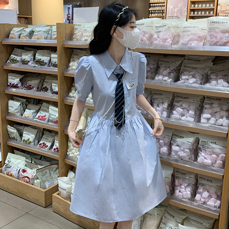 森女甜美部落夏季学院风JK图片
