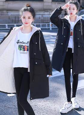 大码女装冬季棉服外套加绒厚