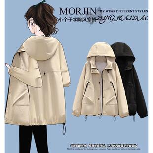 棒球服冲锋衣外套大码女装胖mm2025秋冬新款爆工装夹克高级感上衣