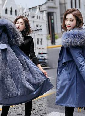 203冬新款加厚棉衣女内绒派克