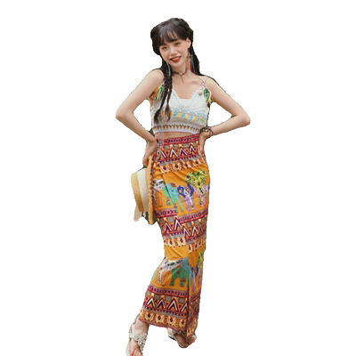 203夏季新款民族风女装一片式