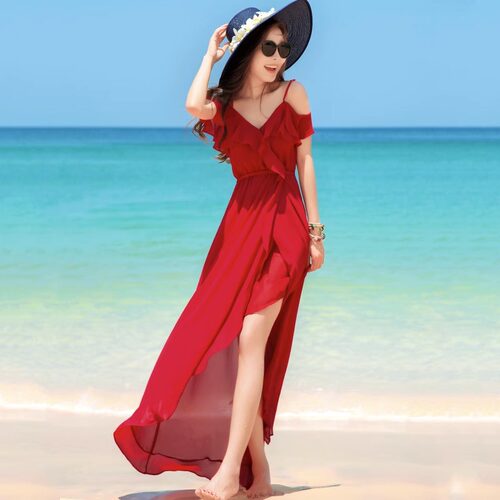 海边度假连衣裙女夏季高端