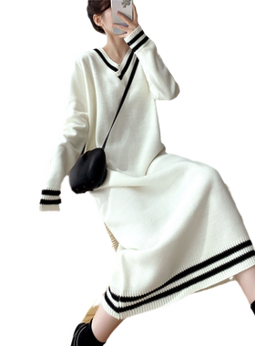 韩版宽松显瘦针织面料柔软舒服