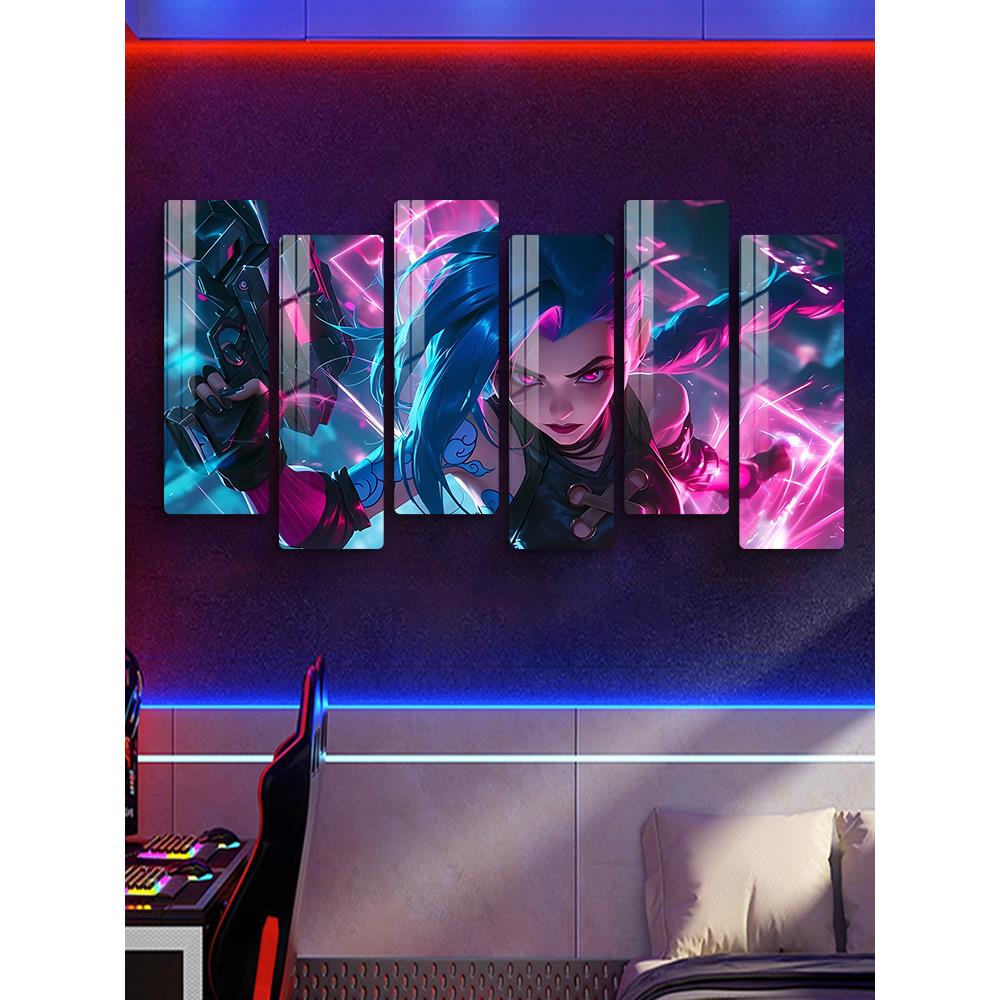 LOL金克丝卧室墙面挂画