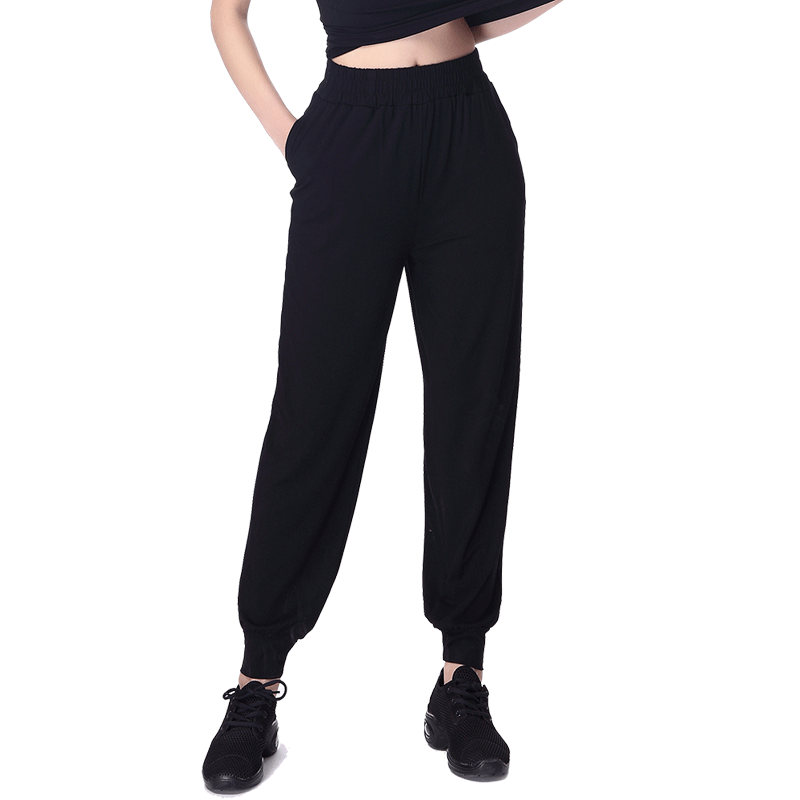新款莫代尔灯笼裤舞蹈服练功服长裤萝卜裤女跳舞服广场舞服装