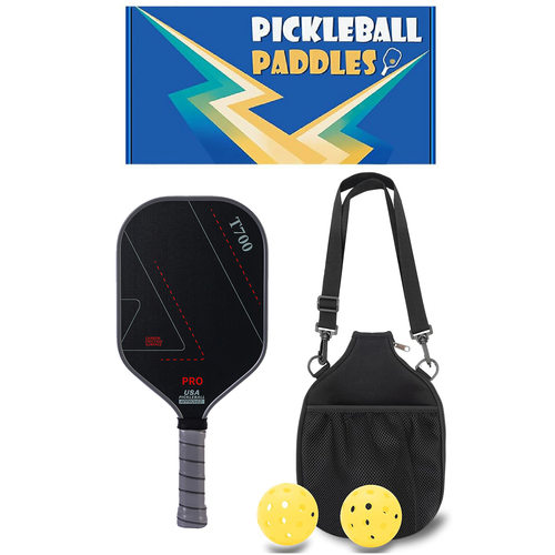 T700热压匹克球布纹磨砂颗粒石墨pickleball运动球拍泡菜皮克球